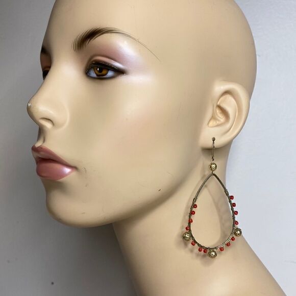 Jewelry - Boho Dangle Teardrop Hoop Earrings